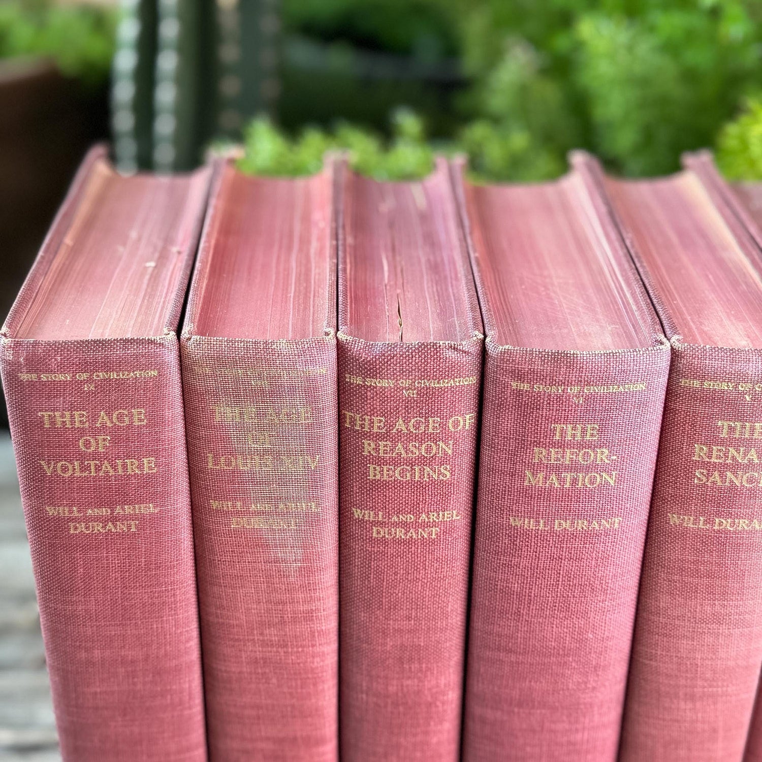 The Story of Civilization, Will and Ariel Durant, Red Partial Set