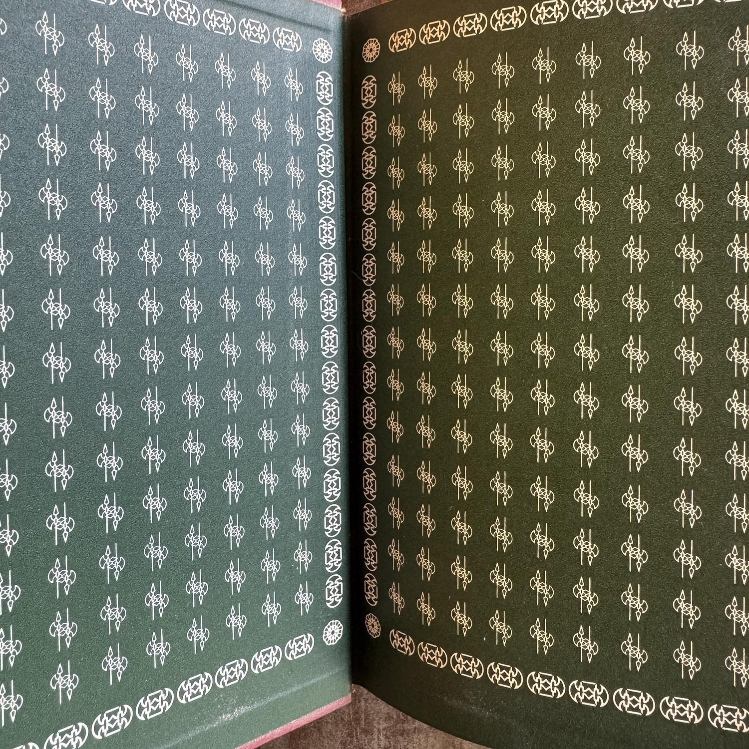 Victor Hugo Ornate Vintage Red and Green Books in French