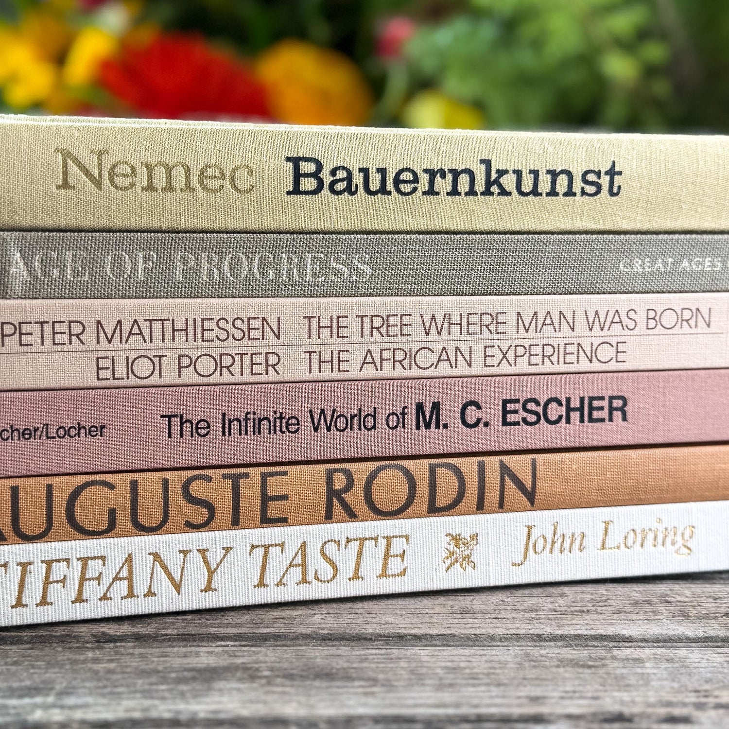 Mauve, Beige, and Taupe Coffee Table Book Bundle For Neutral Styling
