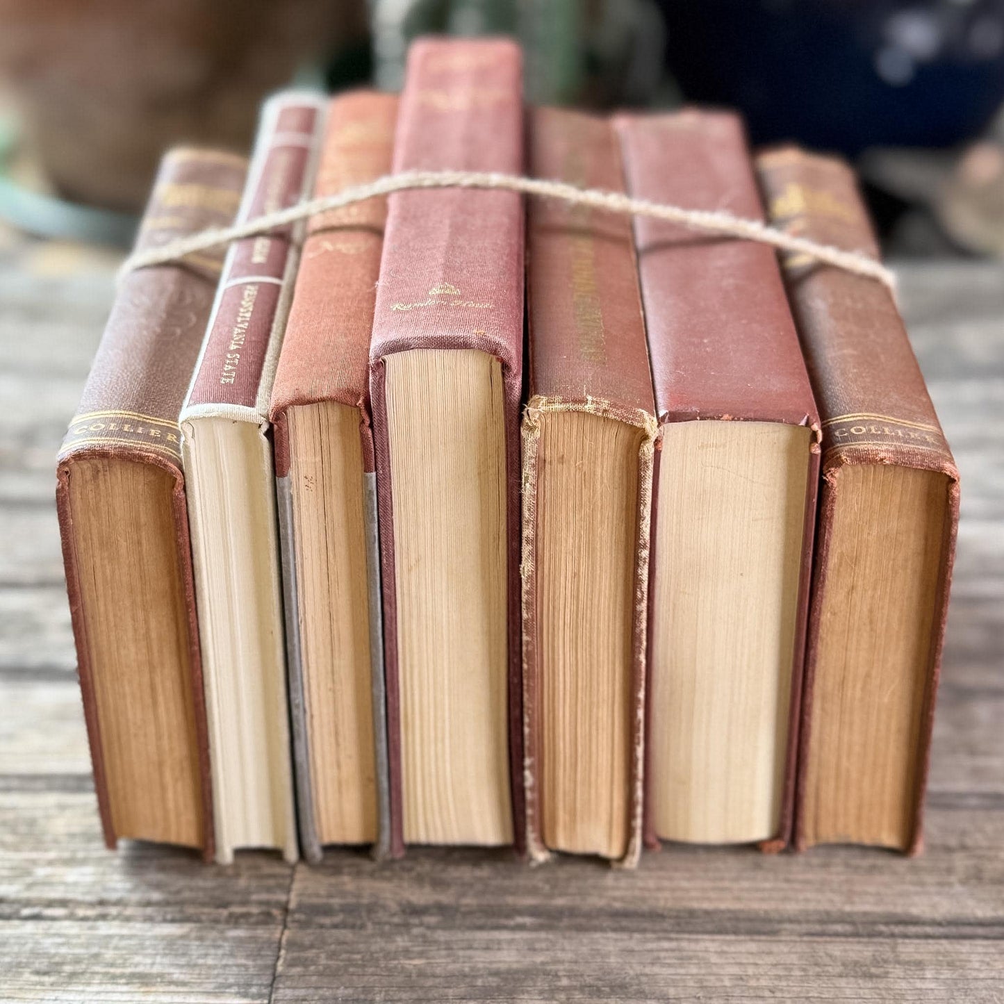 Vintage Rust Red Book Bundle for Autumnal Styling