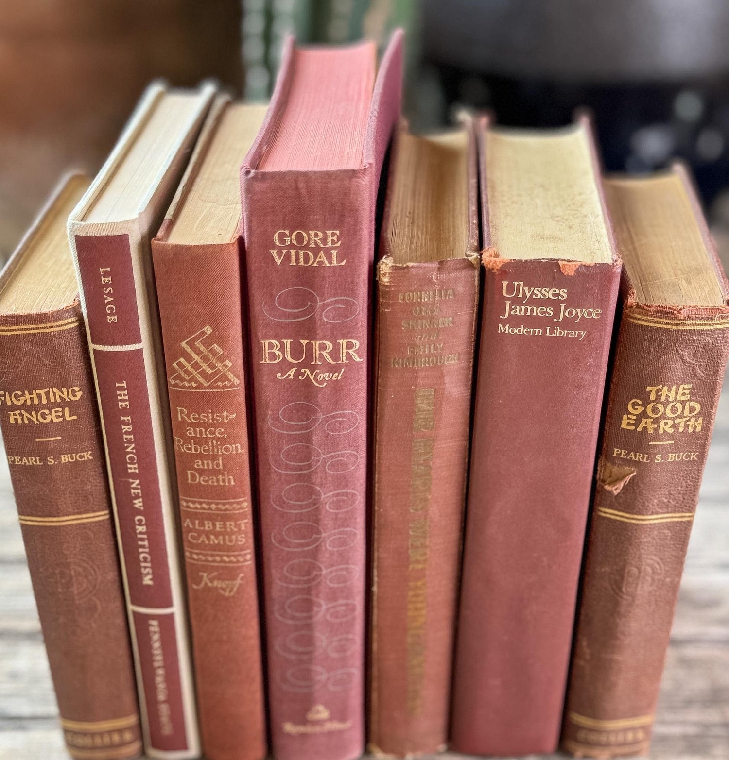 Vintage Rust Red Book Bundle for Autumnal Styling