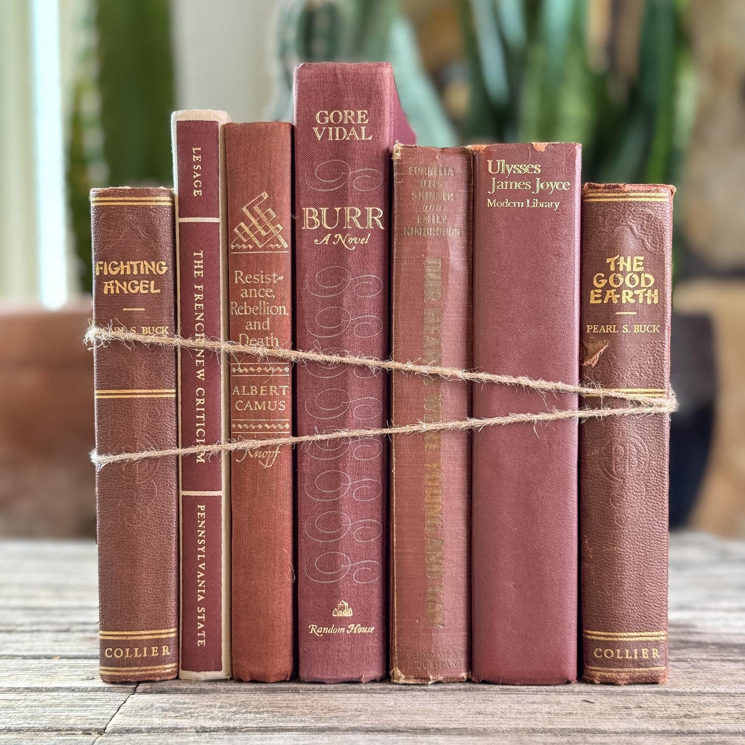 Vintage Rust Red Book Bundle for Autumnal Styling