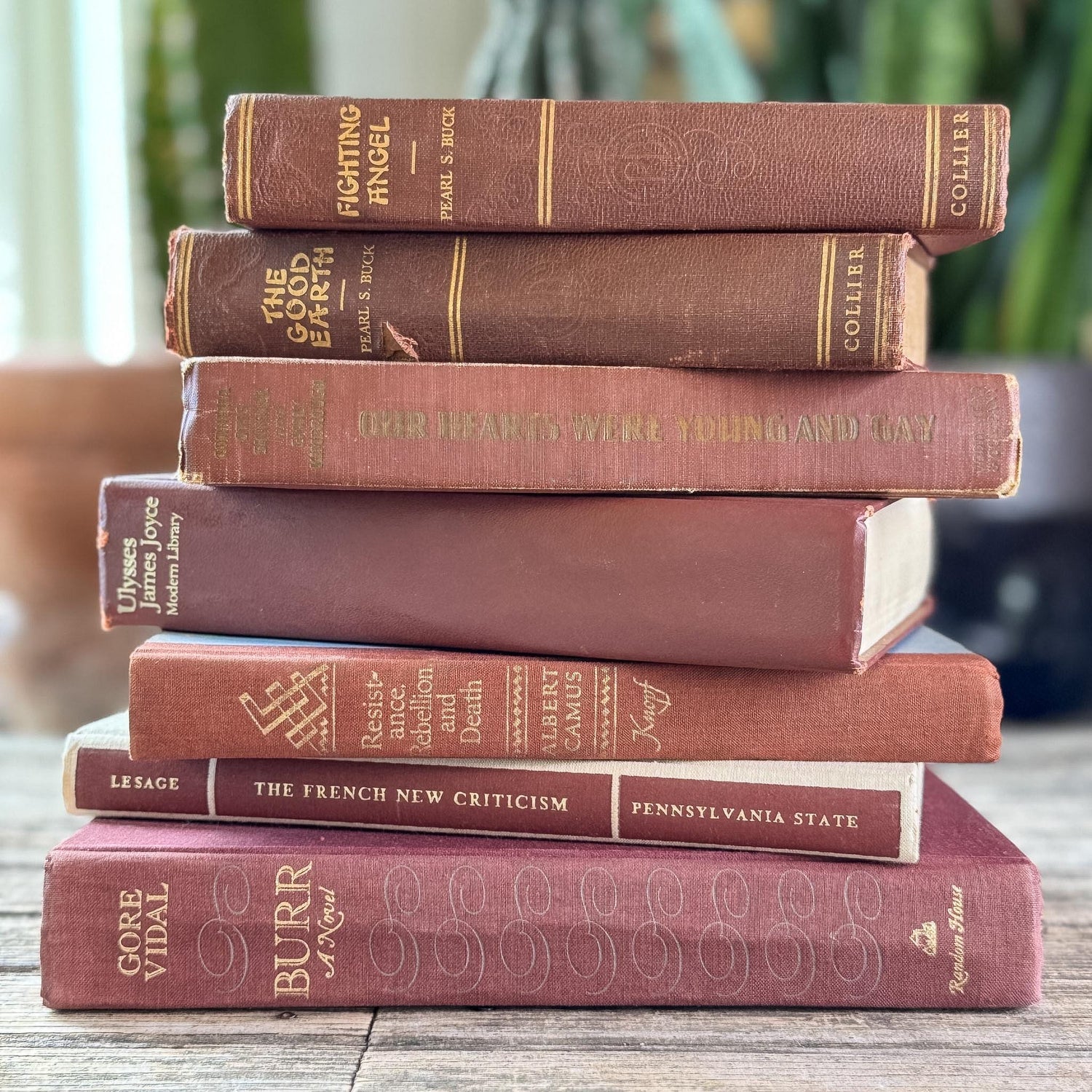 Vintage Rust Red Book Bundle for Autumnal Styling