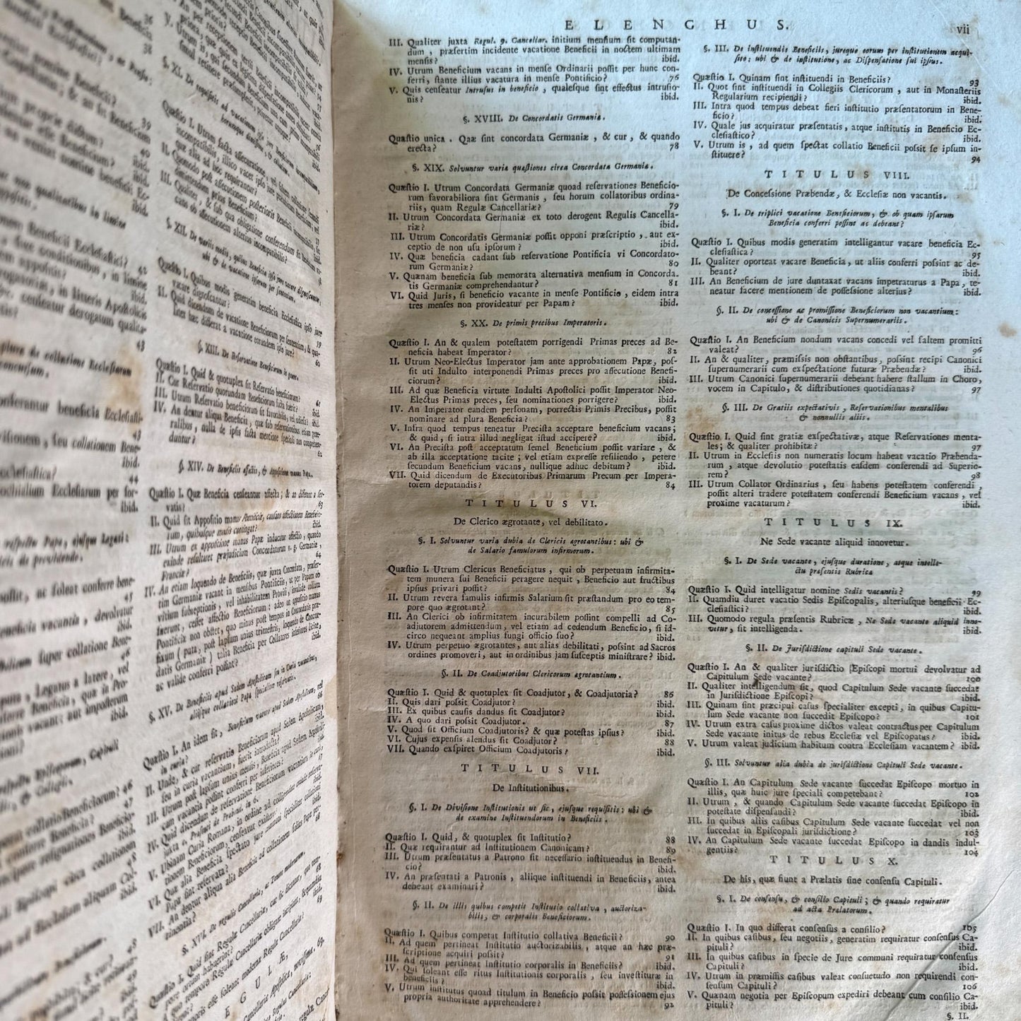 Antique 1778 Vellum Canon Law Book Set in Latin, Jus Canonicum Universum, 2 Volumes