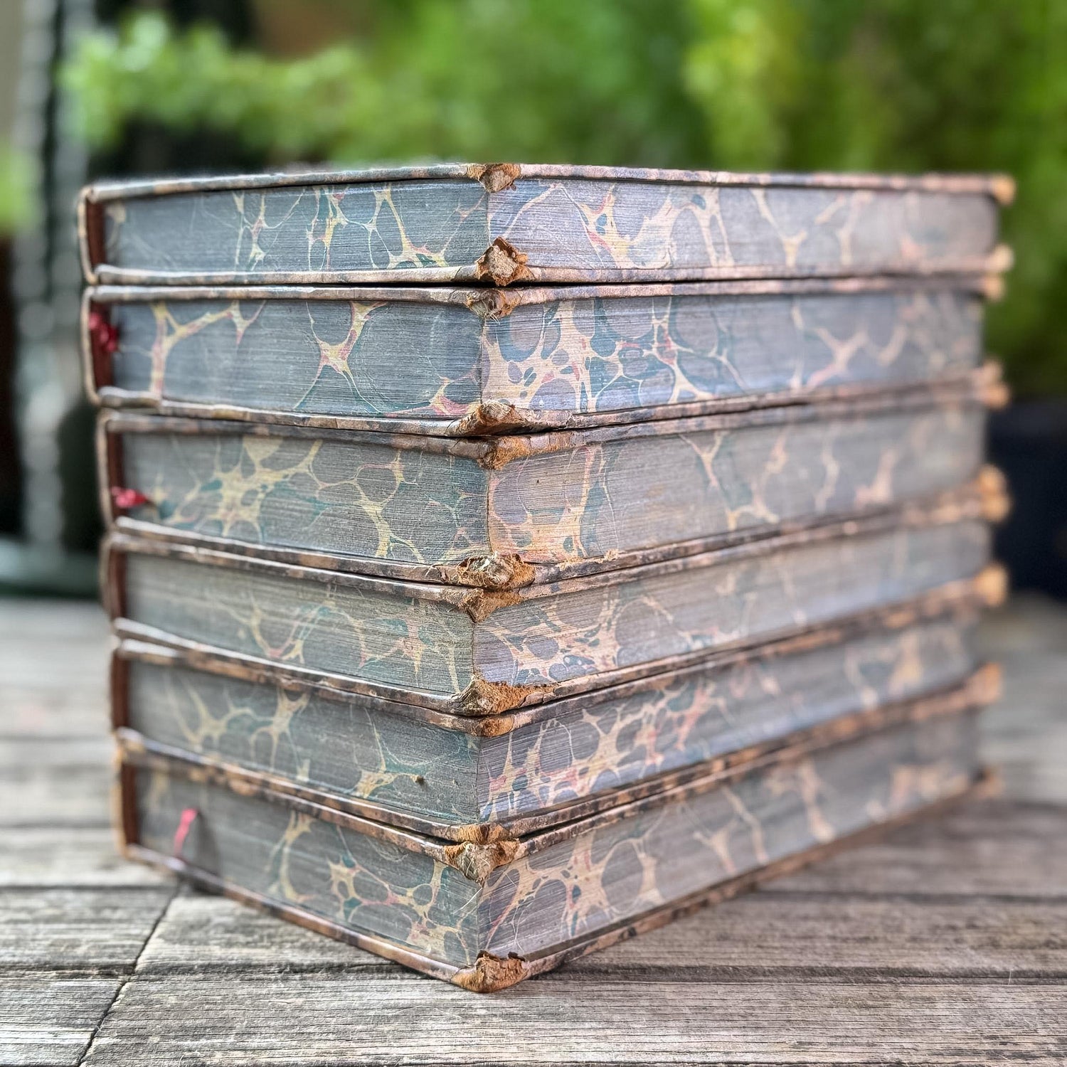 Antique Leather-Bound Voltaire Books in French, 1825