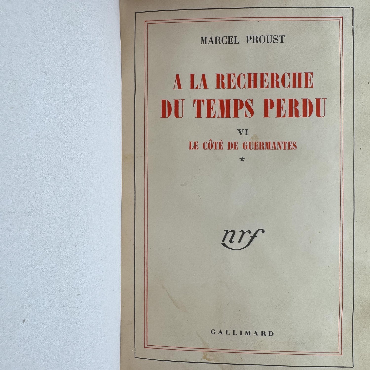 Antique French Red Leather-Bound Proust In Search of Lost Time Complete Book Set, 1919-1927