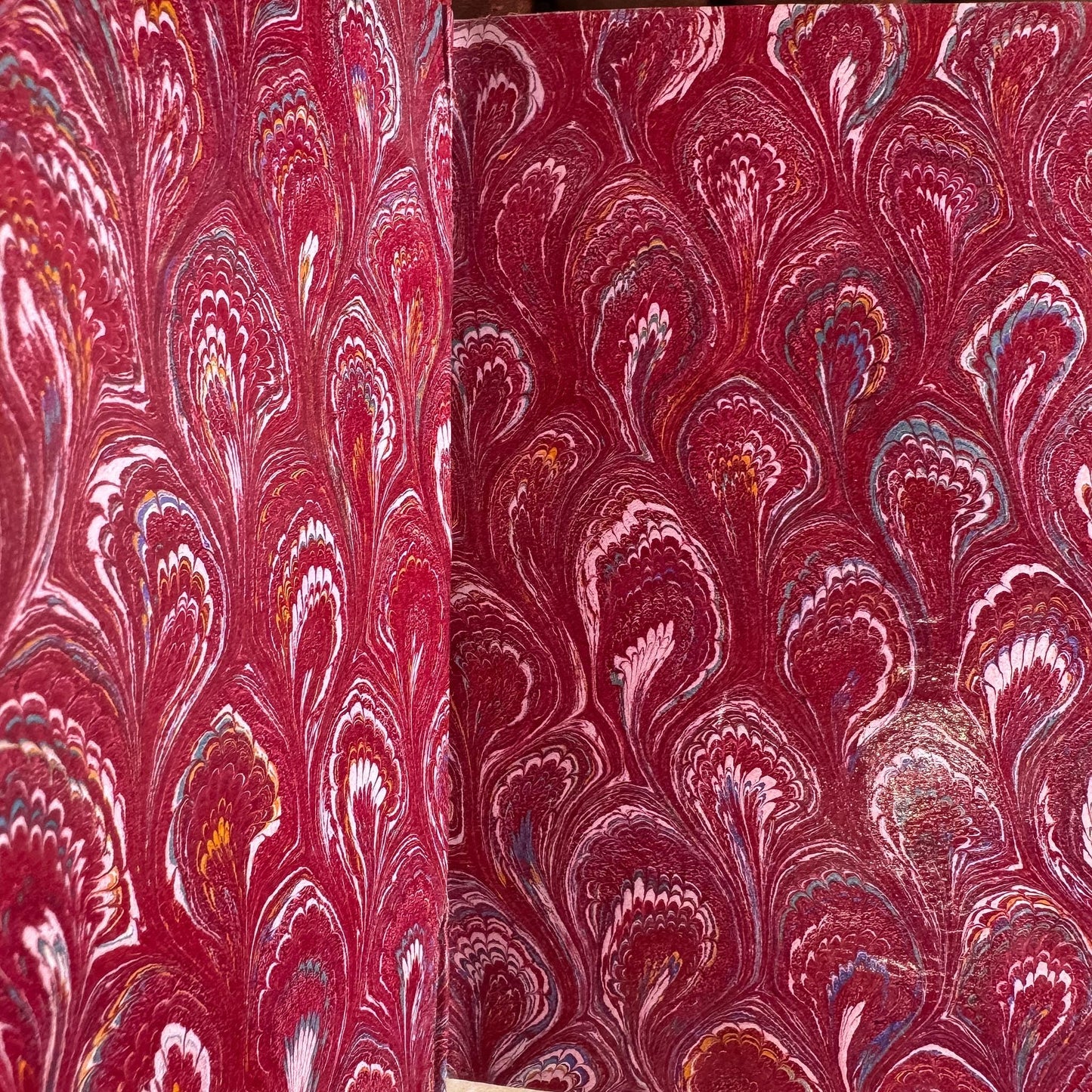 Antique French Red Leather-Bound Proust In Search of Lost Time Complete Book Set, 1919-1927