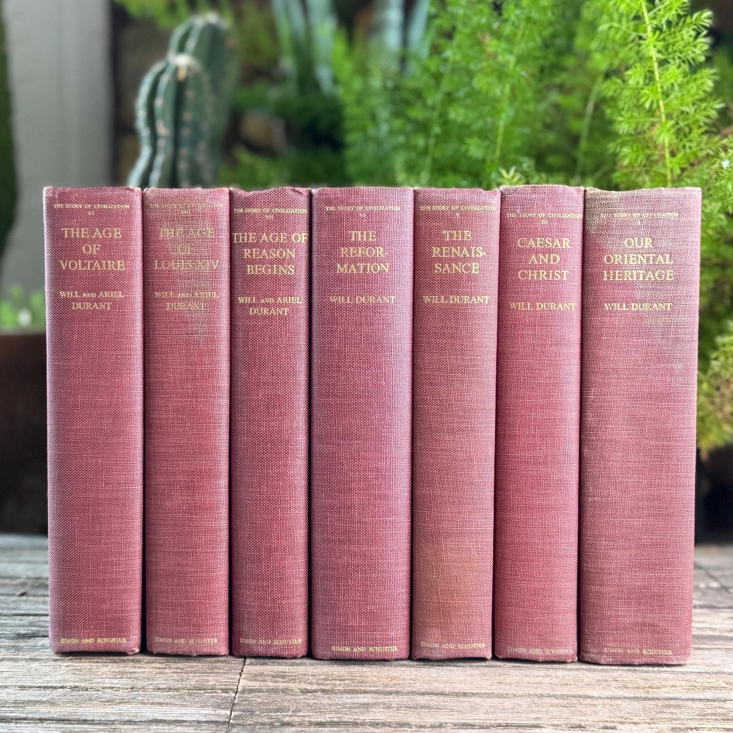 The Story of Civilization, Will and Ariel Durant, Red Partial Set