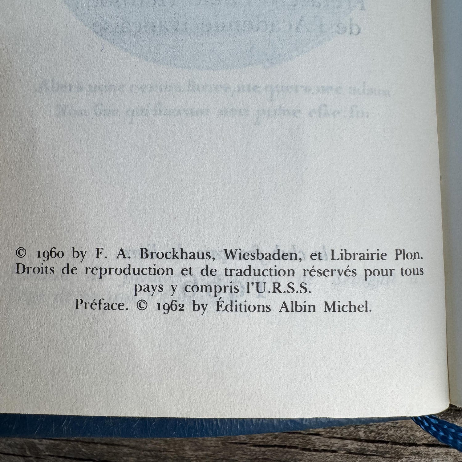 Memoirs of Casanova, Vintage Blue Mini Books in French