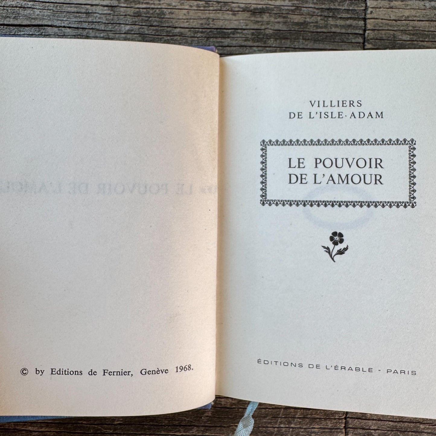 Lavender & Gold Vintage French Book Set on Love