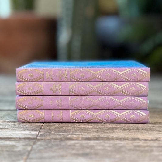 Lavender & Gold Vintage French Book Set on Love