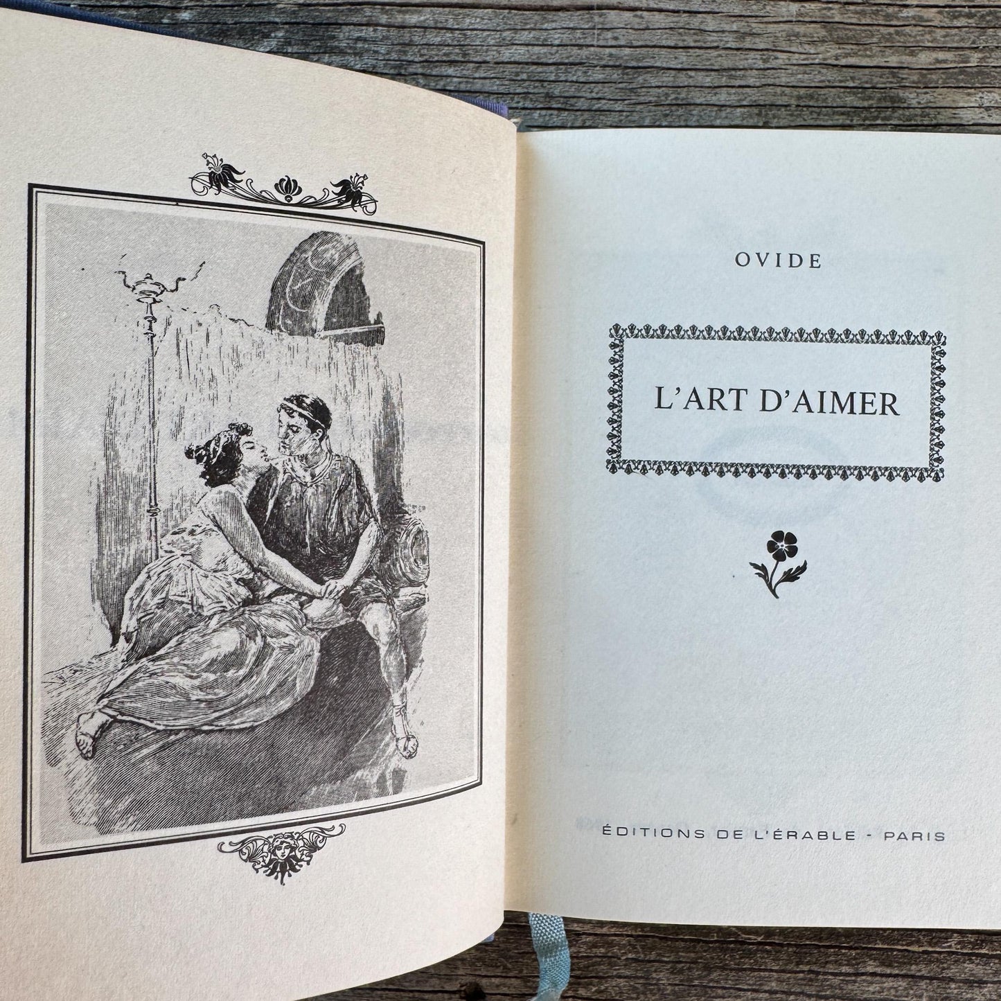 Lavender & Gold Vintage French Book Set on Love