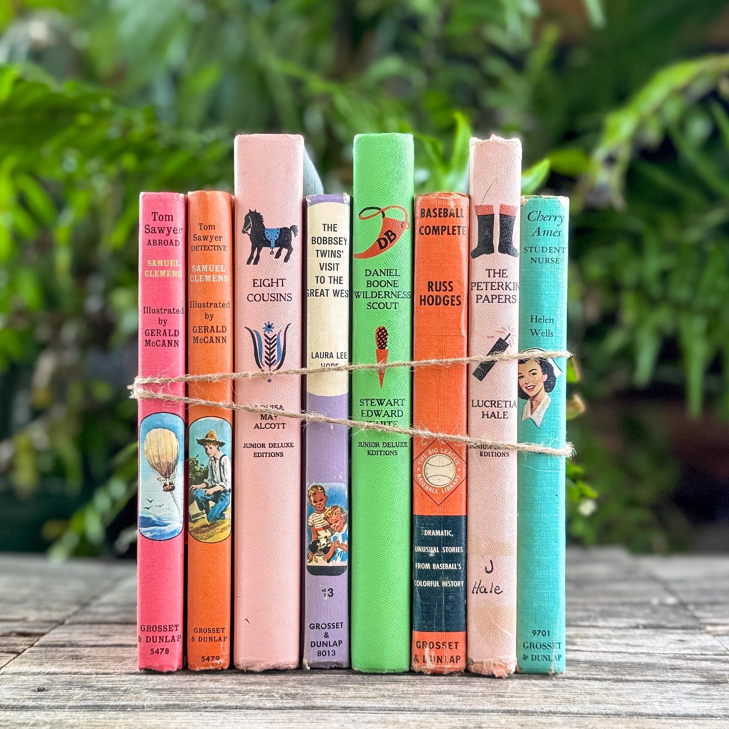 Pastel Vintage Children's Books for Colorful Shelf Styling