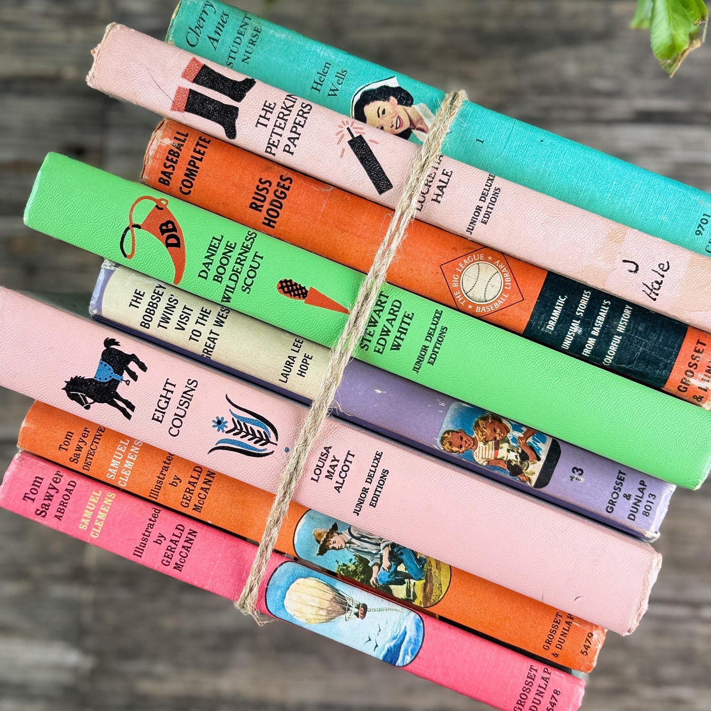 Pastel Vintage Children's Books for Colorful Shelf Styling