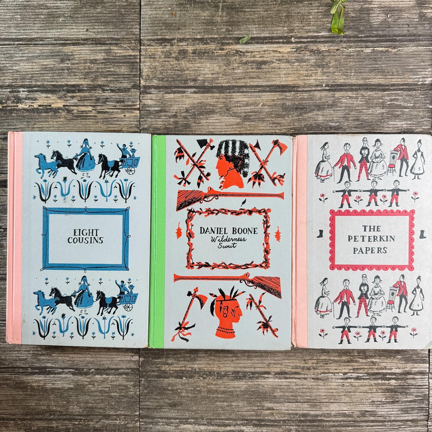 Pastel Vintage Children's Books for Colorful Shelf Styling