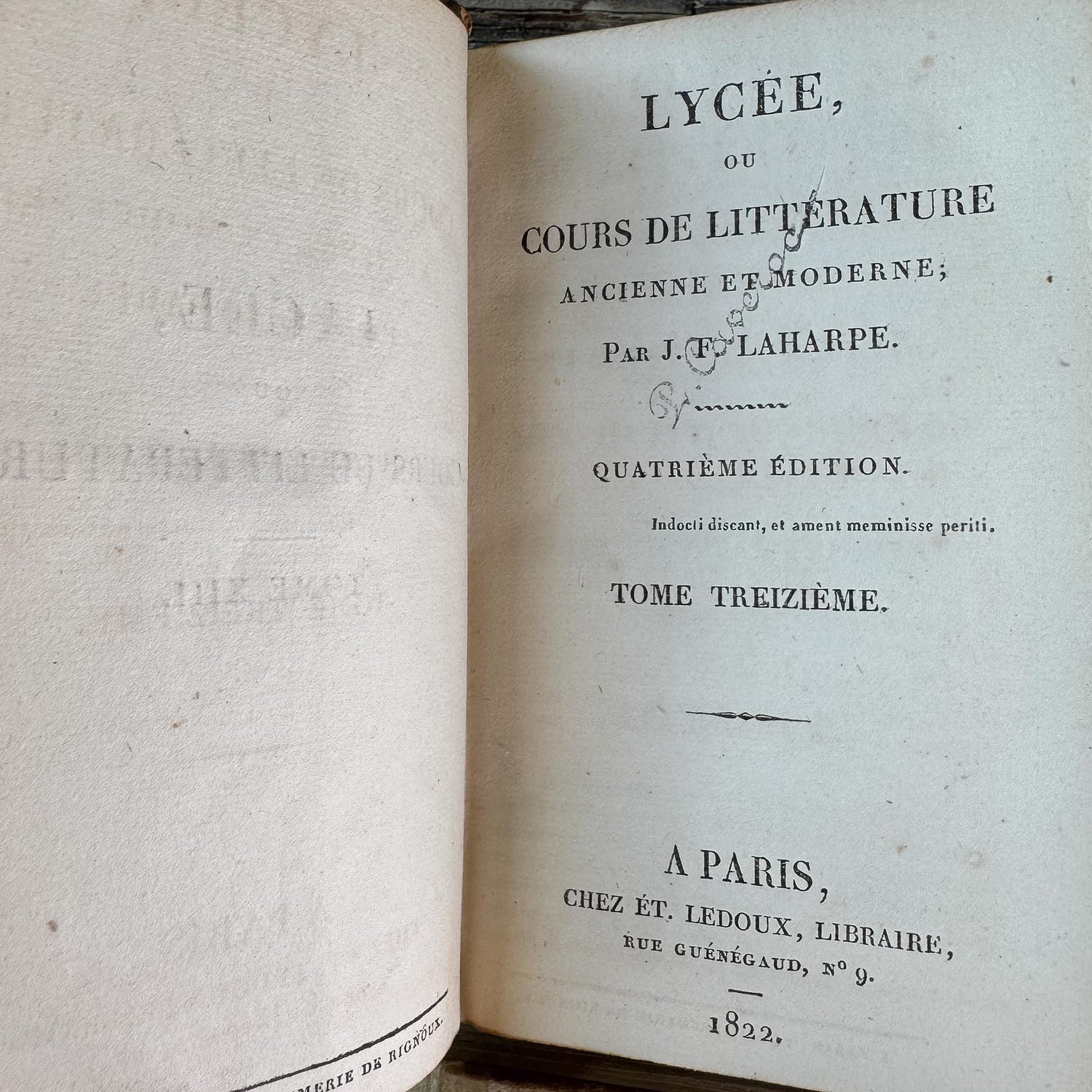 Mini Old Brown & Tan French Leather Book Bundle for Small Spaces