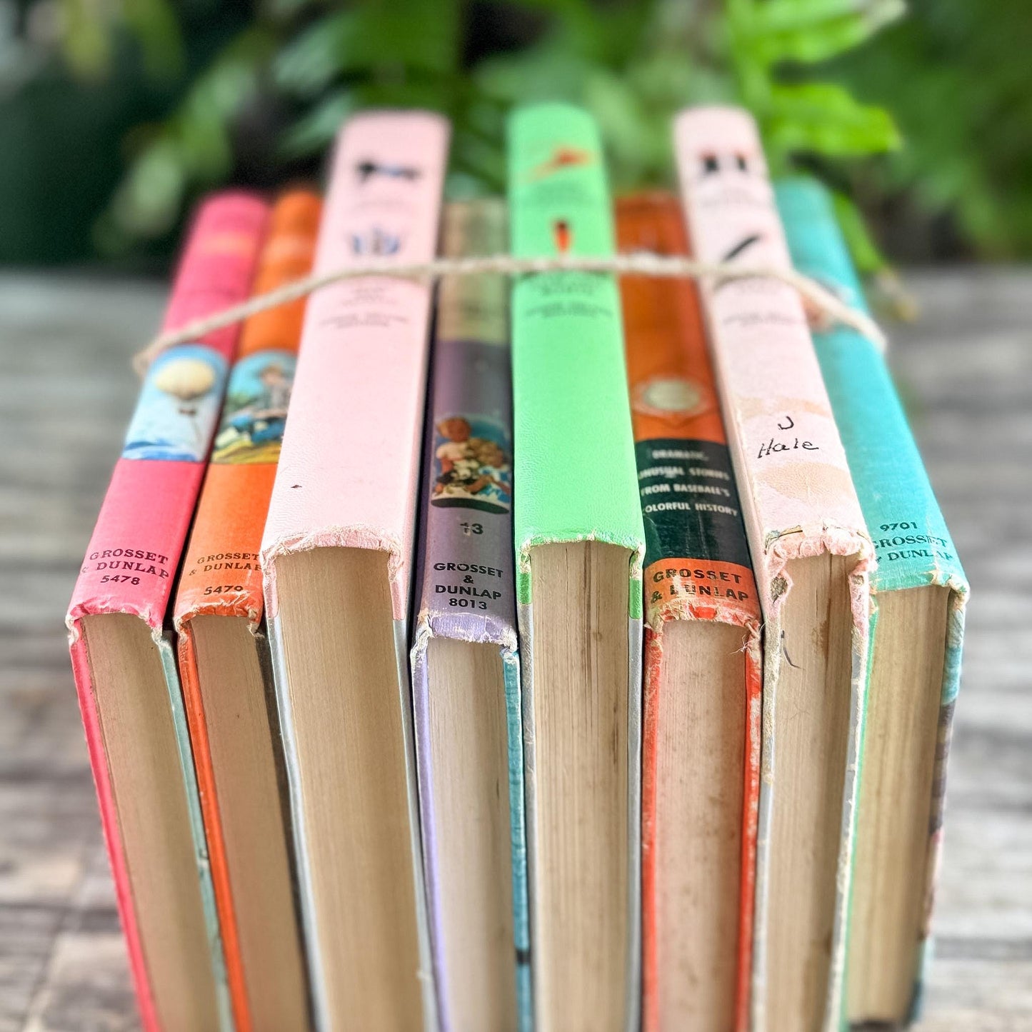 Pastel Vintage Children's Books for Colorful Shelf Styling