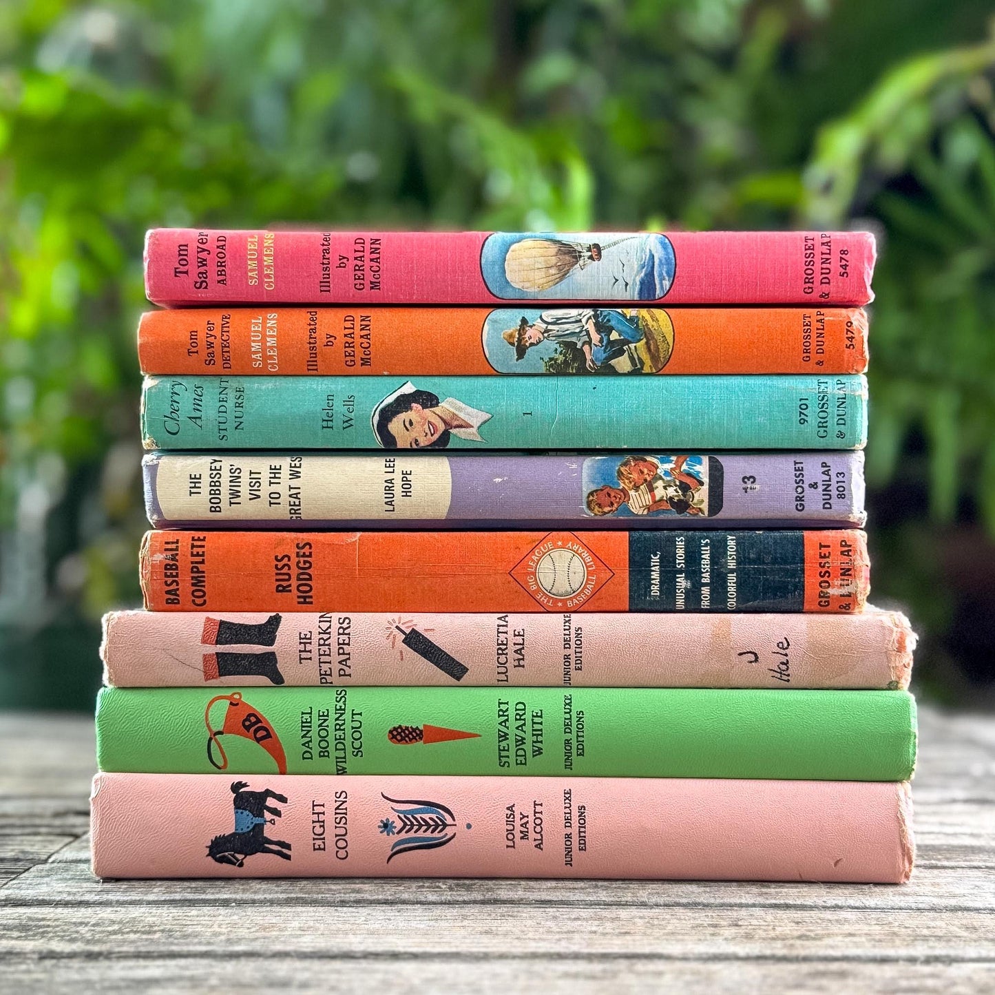 Pastel Vintage Children's Books for Colorful Shelf Styling