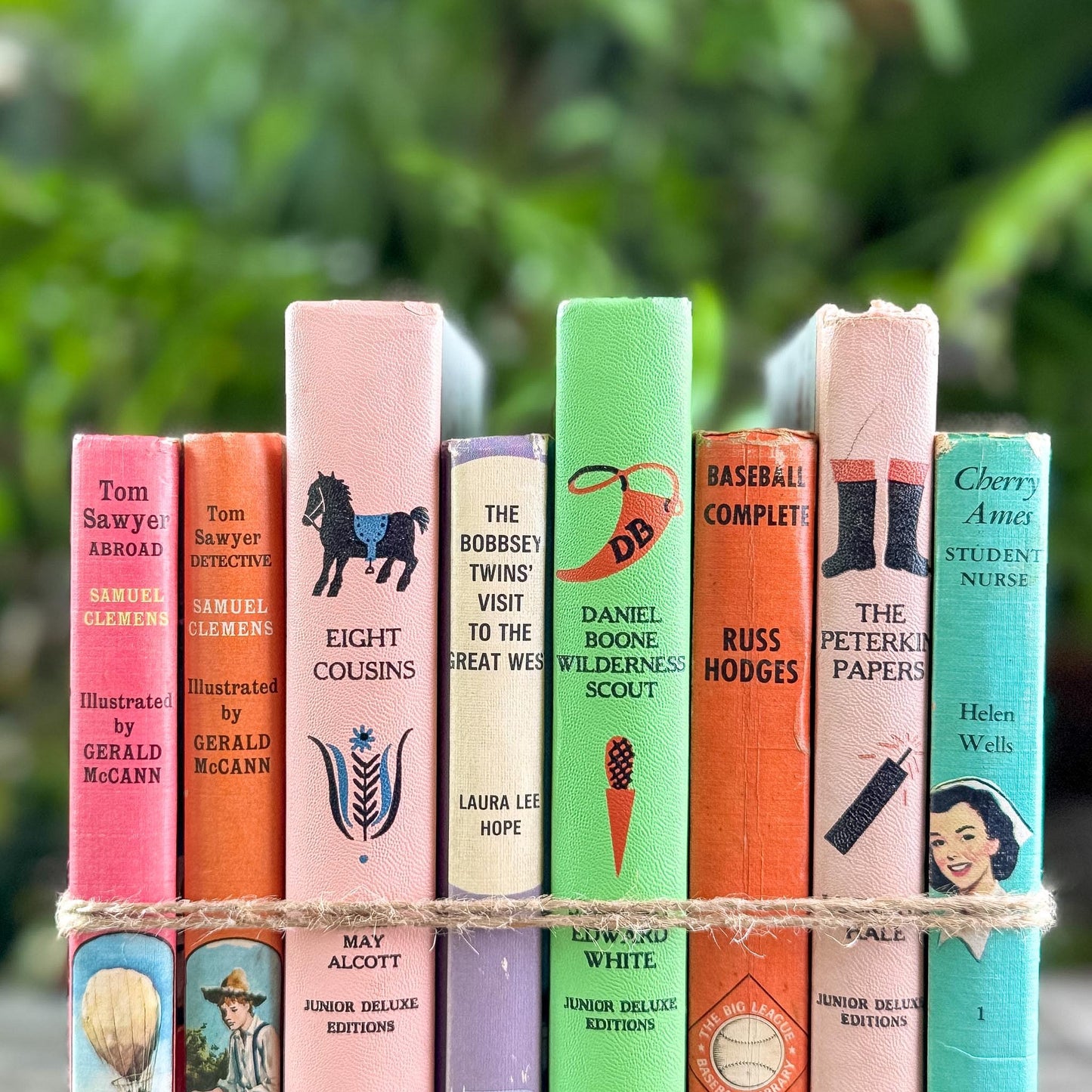 Pastel Vintage Children's Books for Colorful Shelf Styling