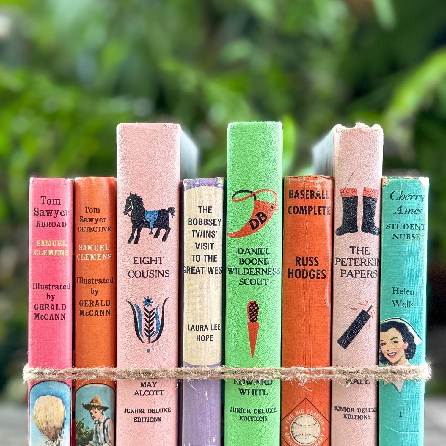 Pastel Vintage Children's Books for Colorful Shelf Styling