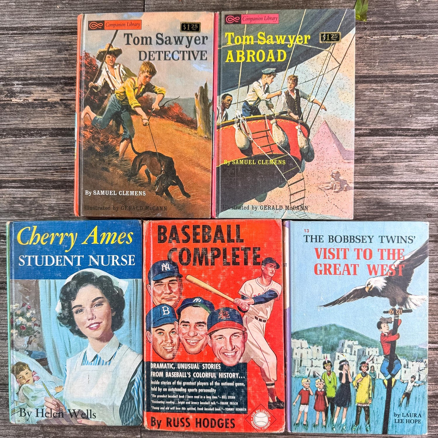 Pastel Vintage Children's Books for Colorful Shelf Styling