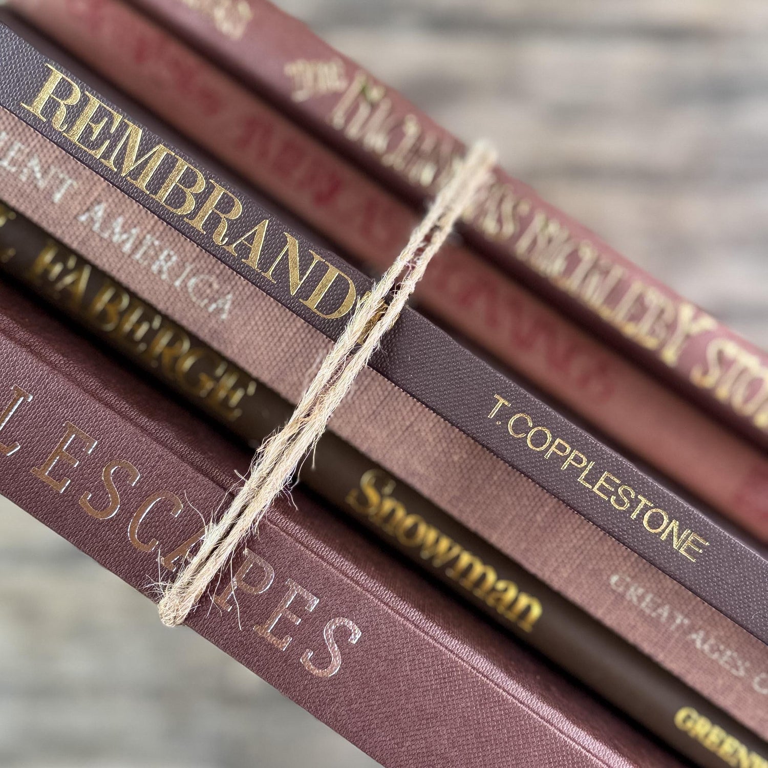 Oversized Brown, Rust and Terracotta Coffee Table Book Bundle for Shelf Styling