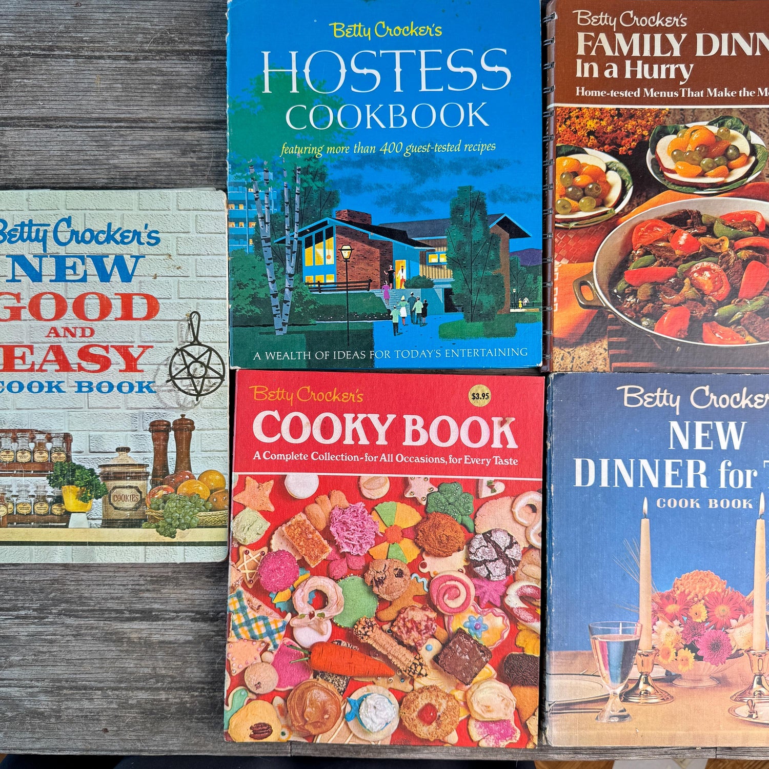 Vintage Betty Crocker Spiral Cookbook Set