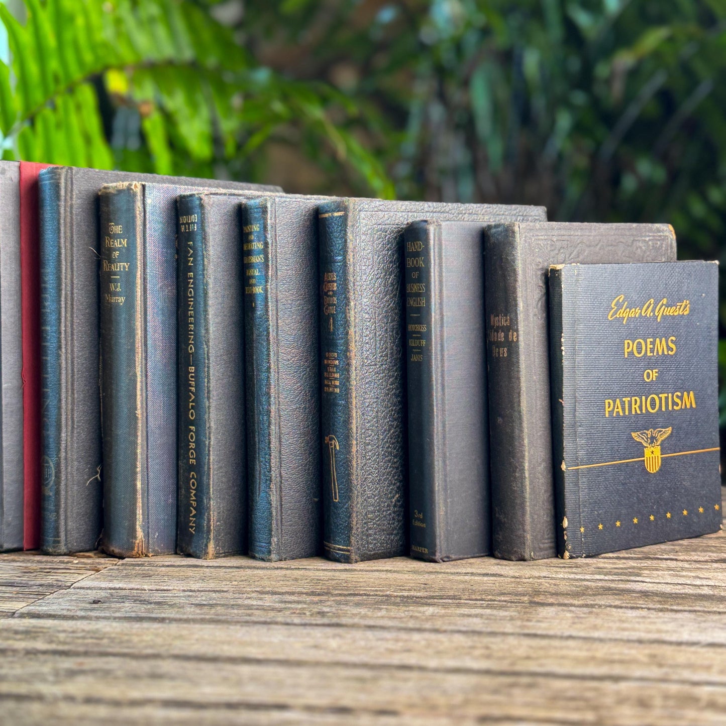 Vintage Black Book Set With Smaller Books
