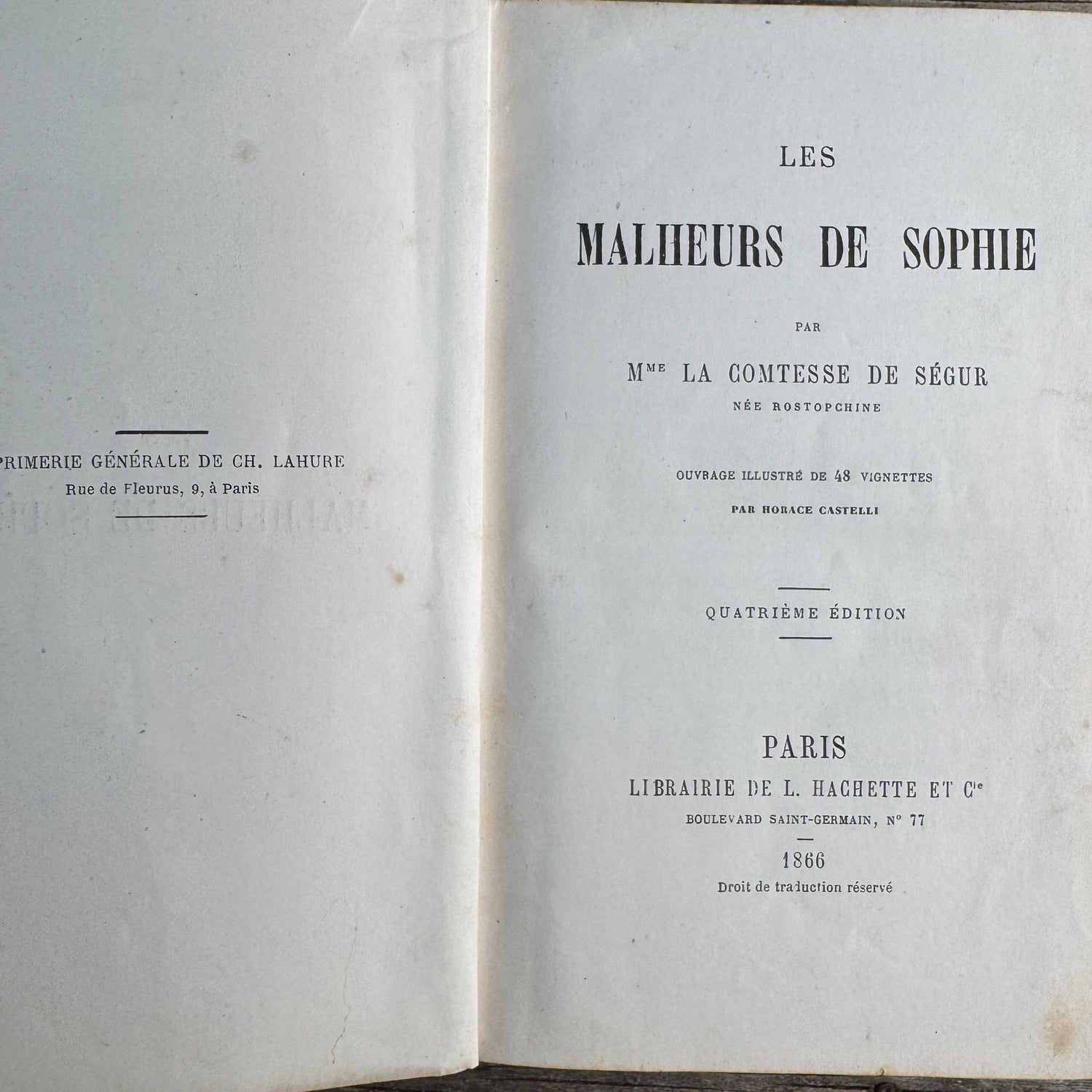 Antique French Red Book Set, 1861-1890, Les Malheurs de Sophie, Bibliothèque Rose & Prize Books, Cartonnage