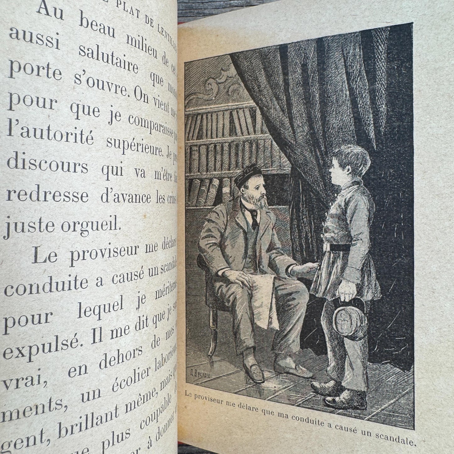 Antique French Red Book Set, 1861-1890, Les Malheurs de Sophie, Bibliothèque Rose & Prize Books, Cartonnage