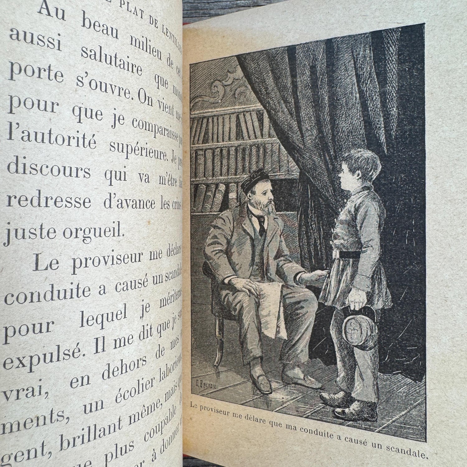 Antique French Red Book Set, 1861-1890, Les Malheurs de Sophie, Bibliothèque Rose & Prize Books, Cartonnage