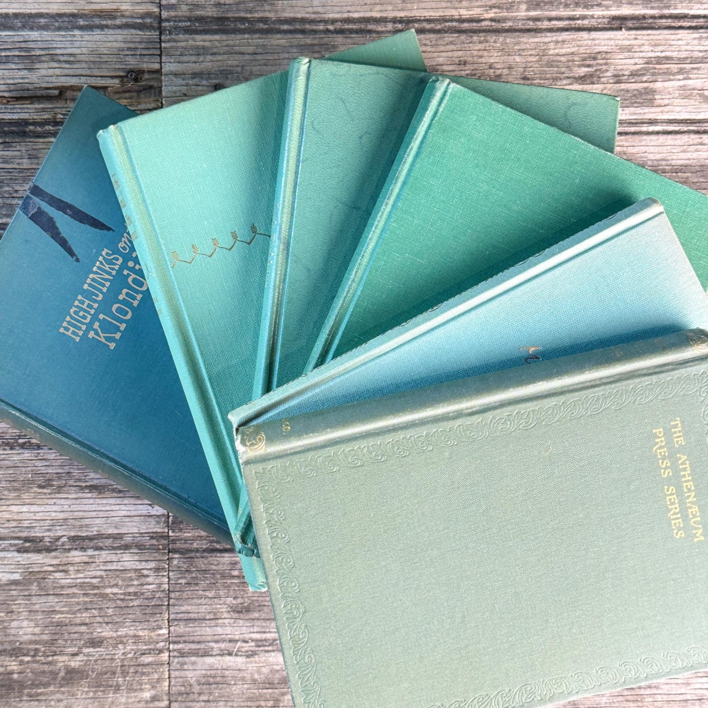 Sea Green, Mint, and Moss Feminine Book Collection