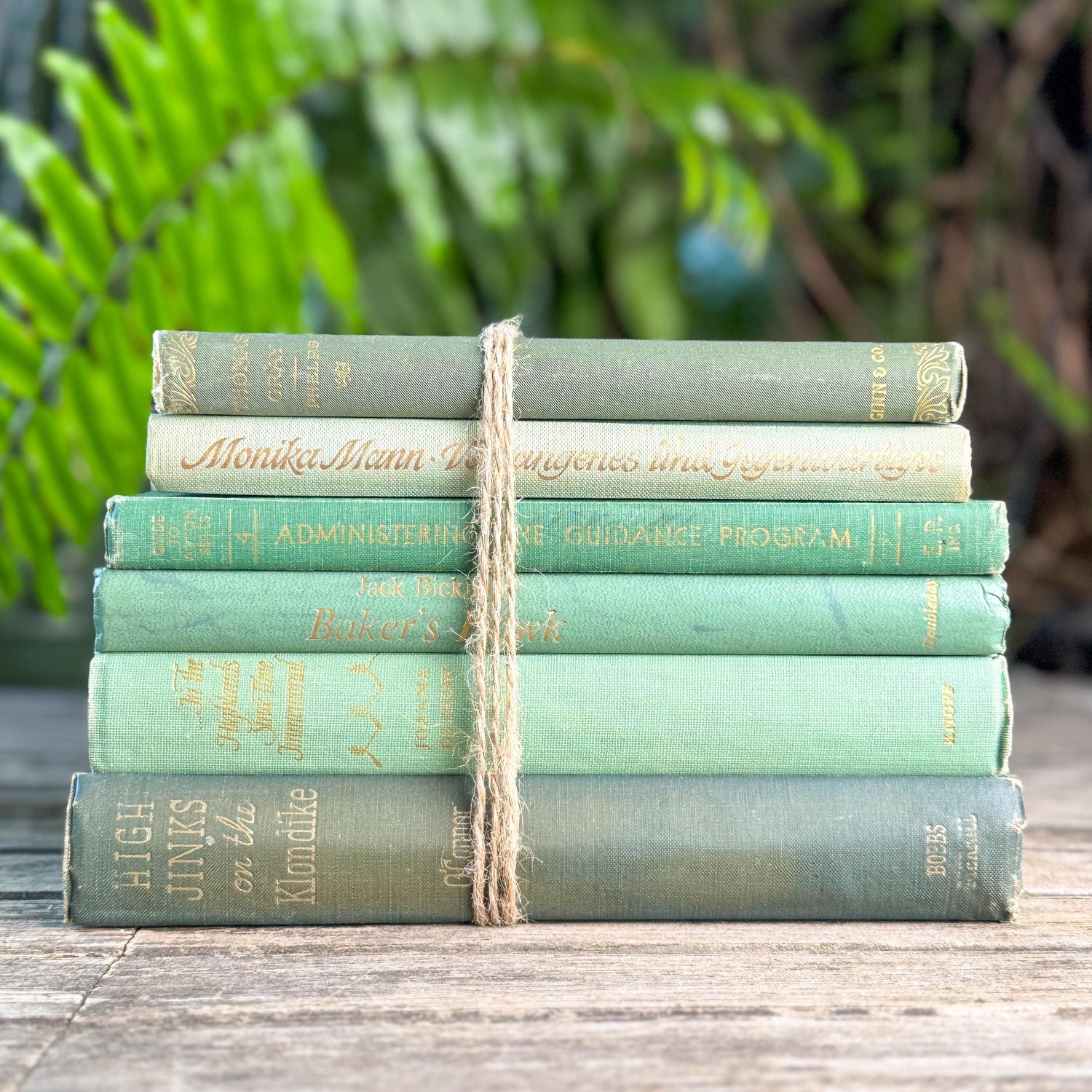 Sea Green, Mint, and Moss Feminine Book Collection