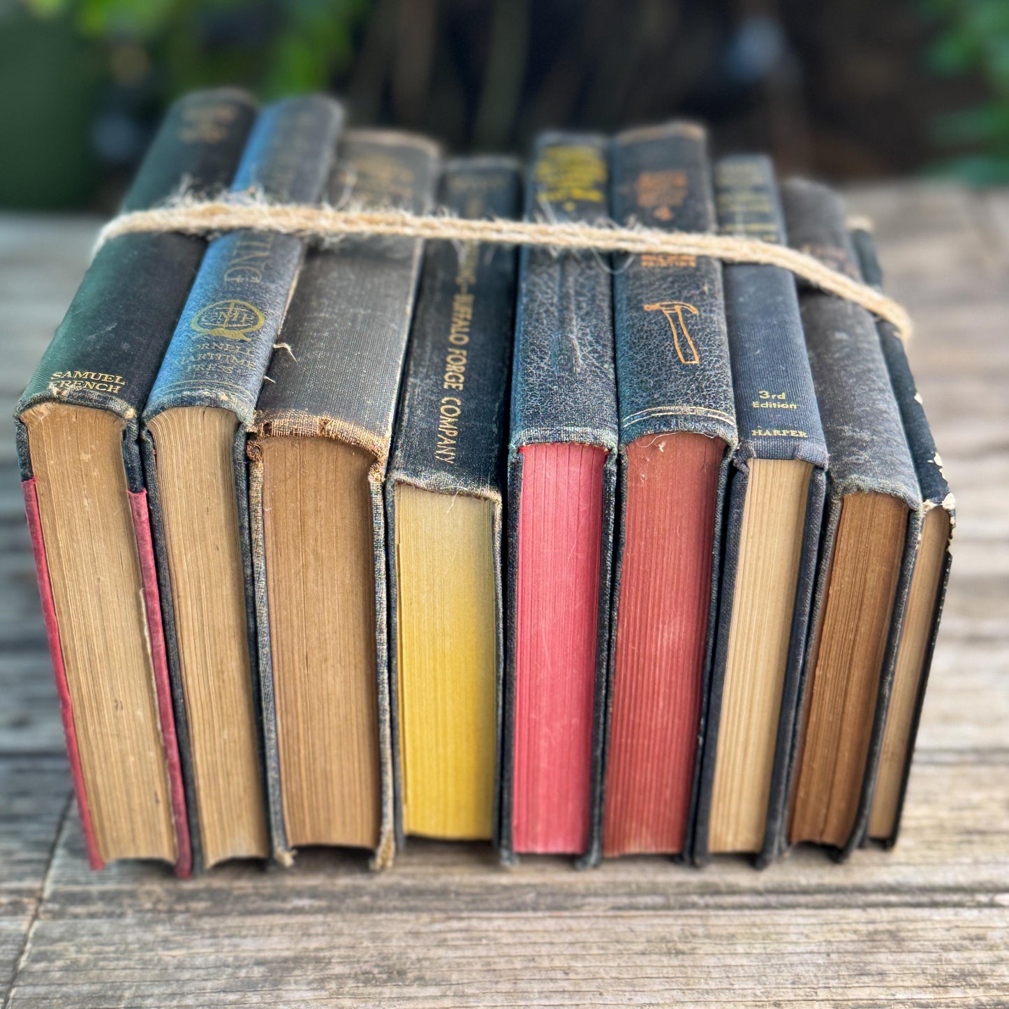 Vintage Black Book Set With Smaller Books