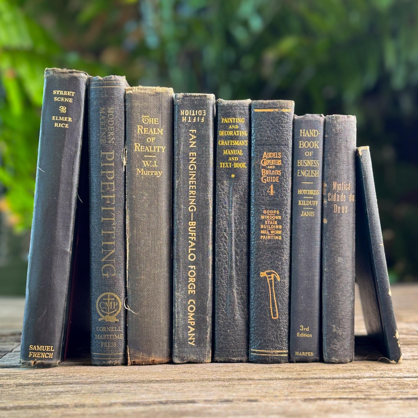 Vintage Black Book Set With Smaller Books