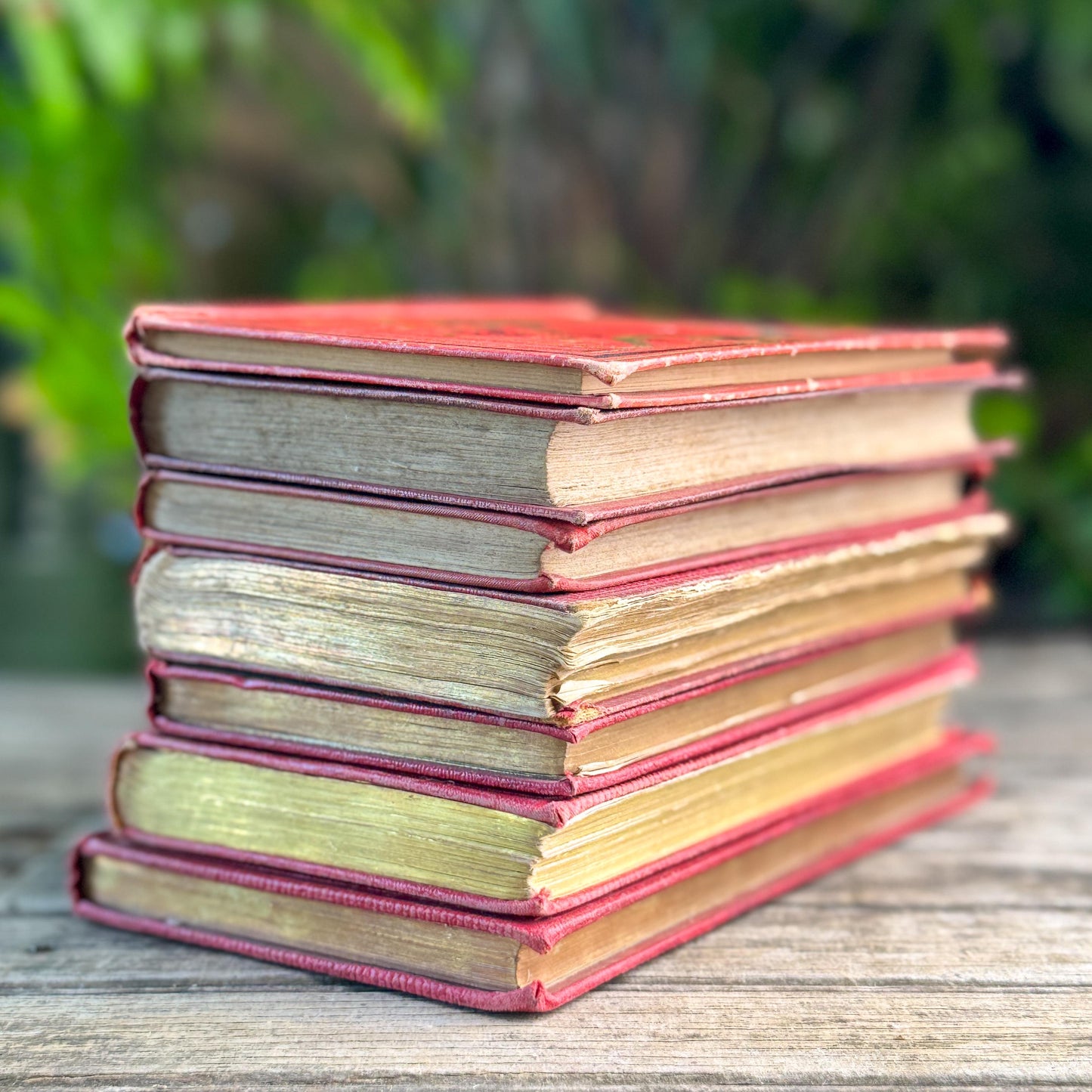 Antique French Red Book Set, 1861-1890, Les Malheurs de Sophie, Bibliothèque Rose & Prize Books, Cartonnage