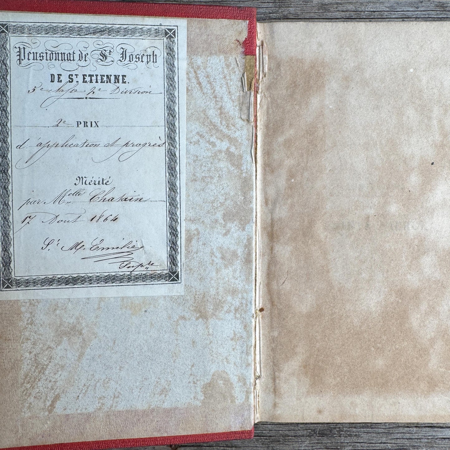 Antique French Red Book Set, 1861-1890, Les Malheurs de Sophie, Bibliothèque Rose & Prize Books, Cartonnage