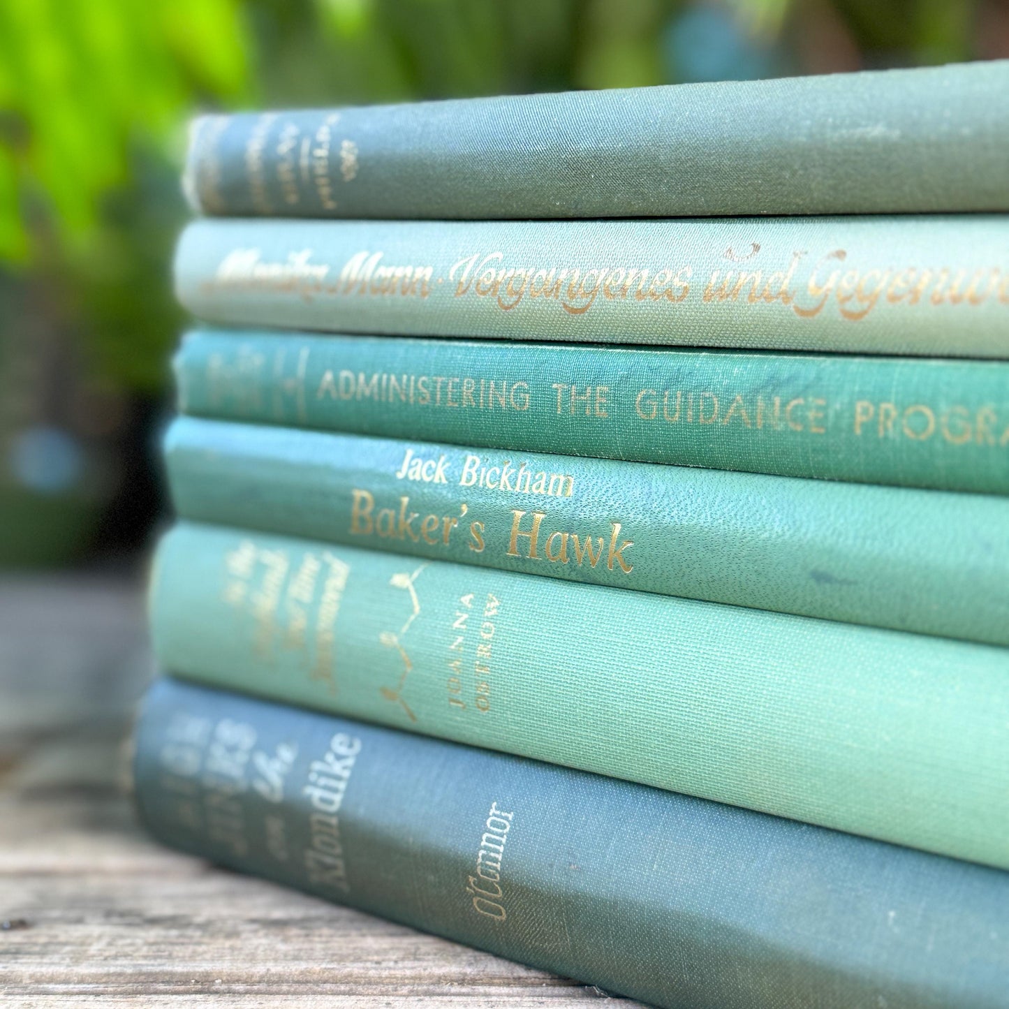 Sea Green, Mint, and Moss Feminine Book Collection