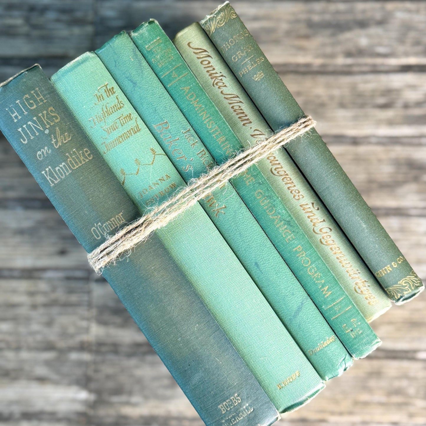 Sea Green, Mint, and Moss Feminine Book Collection