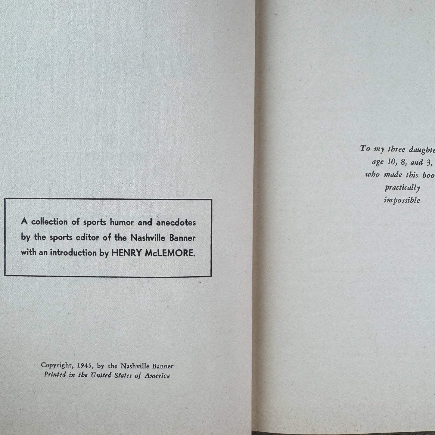 I'll Try Anything Twice, 1st Edition, 1945, Fred Russell - Pretty Old Books
