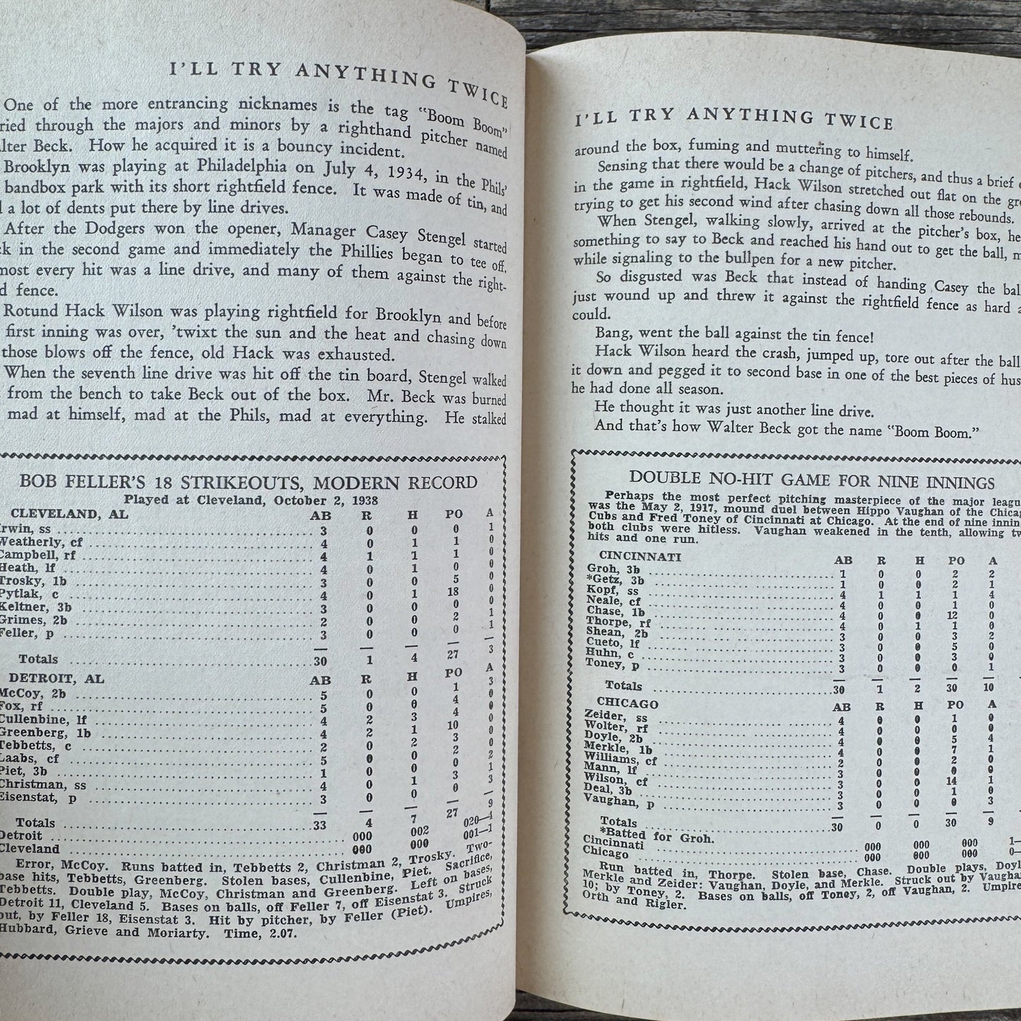 I'll Try Anything Twice, 1st Edition, 1945, Fred Russell - Pretty Old Books