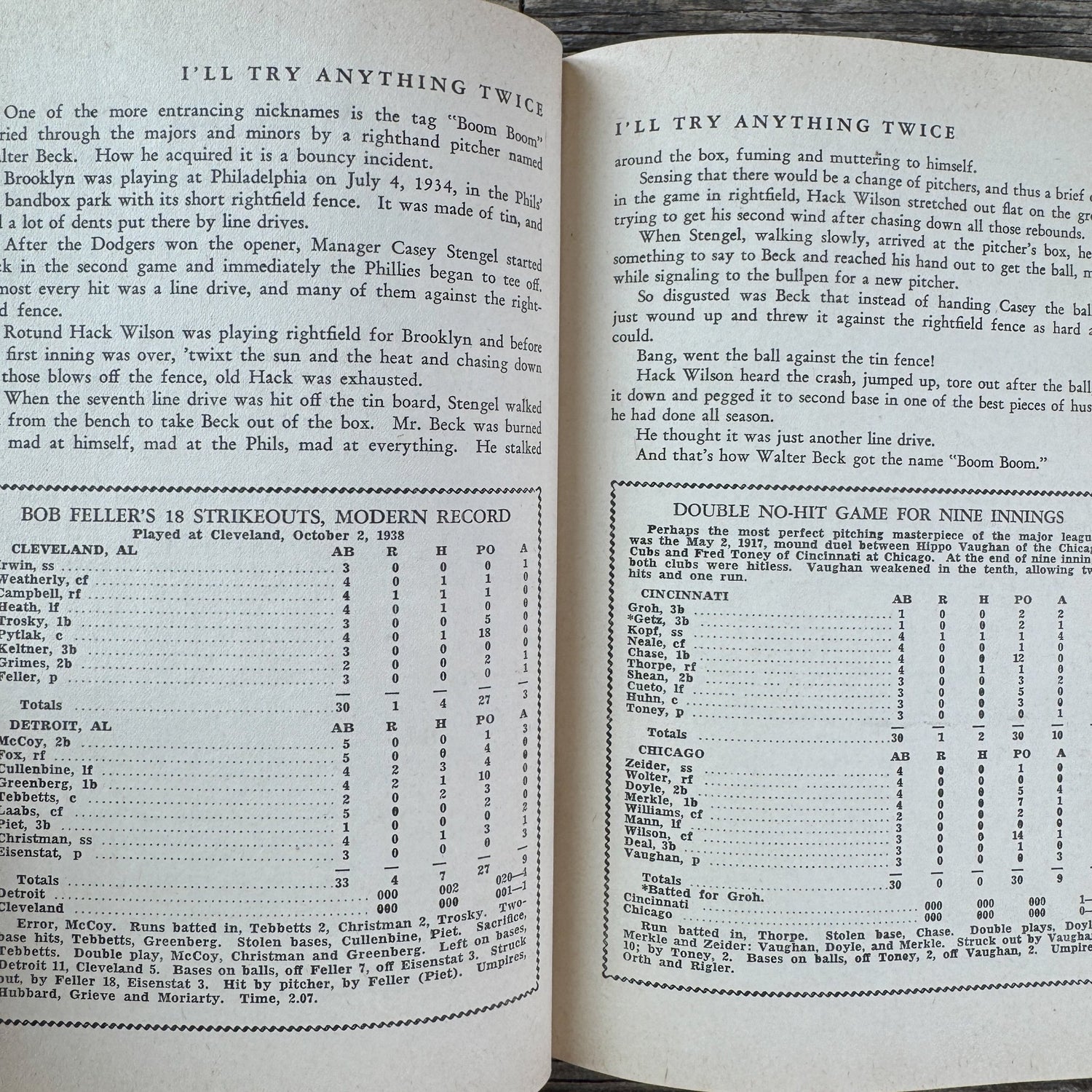 I'll Try Anything Twice, 1st Edition, 1945, Fred Russell - Pretty Old Books