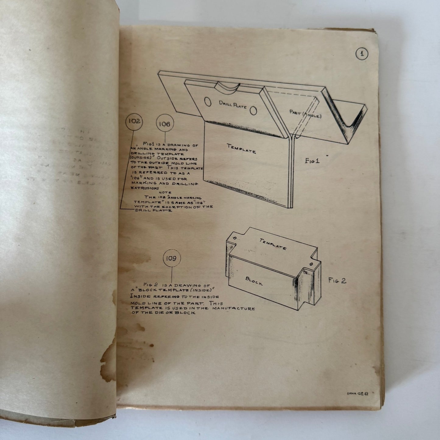 Illustrated Loft Manual Layout Shop 101, U.S. Naval Air Station, Alameda, CA - Pretty Old Books