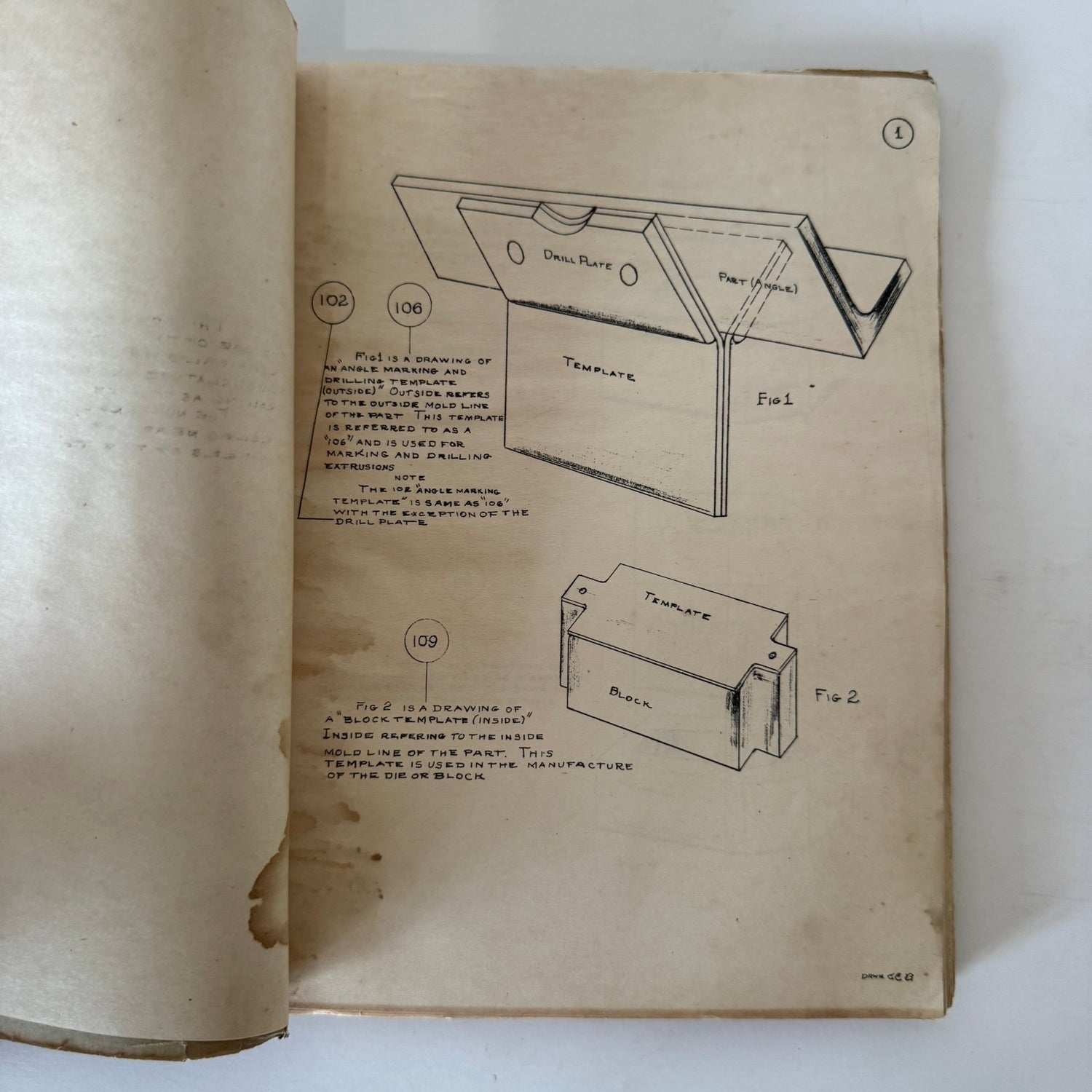 Illustrated Loft Manual Layout Shop 101, U.S. Naval Air Station, Alameda, CA - Pretty Old Books