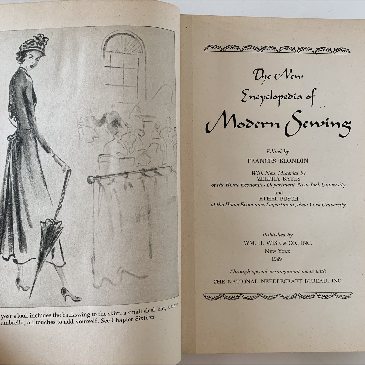 The New Encyclopedia of Modern Sewing, 1949, Hardcover