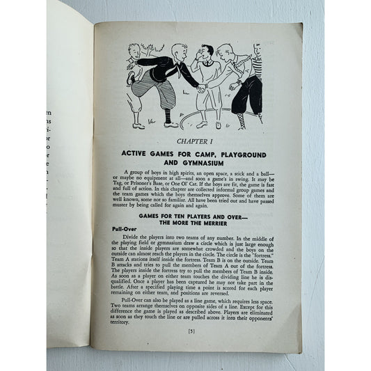 Games for Boys and Men, 1942, National Recreation Association, Paperback