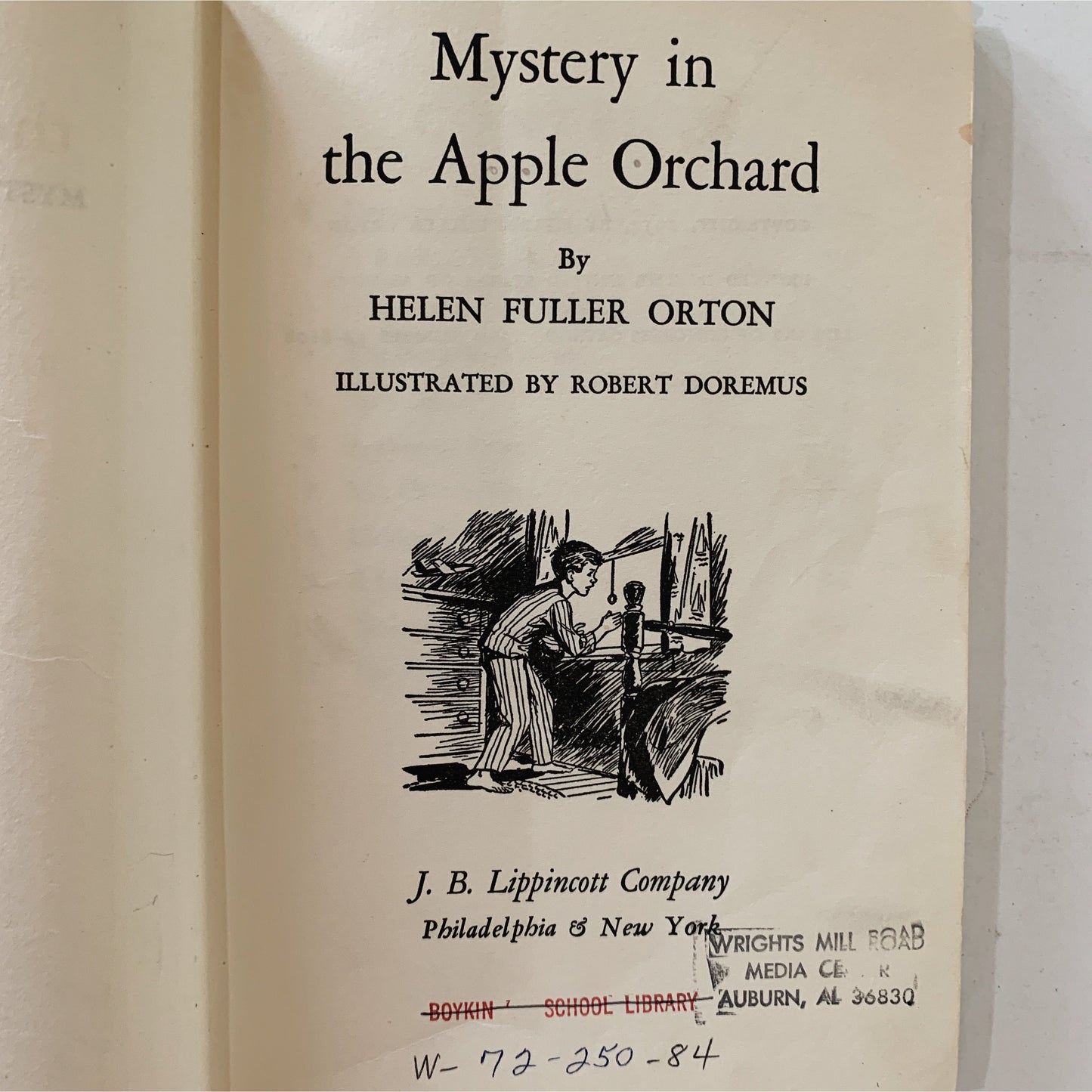 Mystery in the Apple Orchard, Helen Fuller Orton, 1954, Children's Fiction