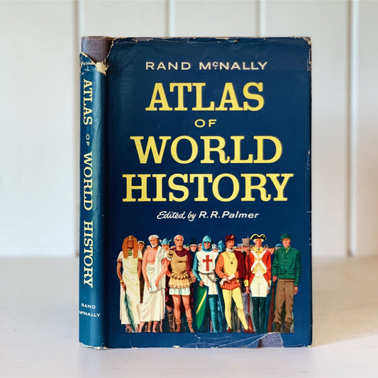 Rand McNally Atlas of World History, 1957, Hardcover Dust Jacket
