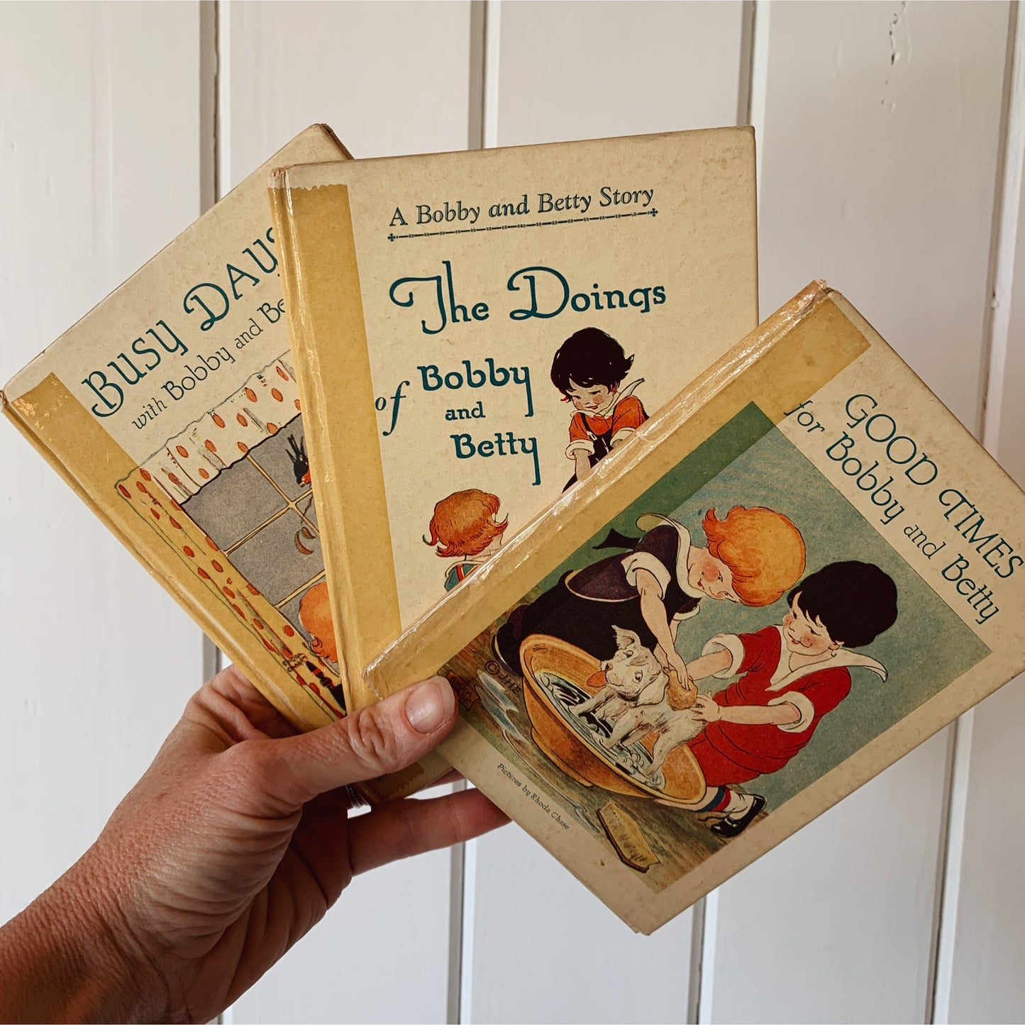 Bobby and Betty Book Bundle, 1928, Antique Picture Books