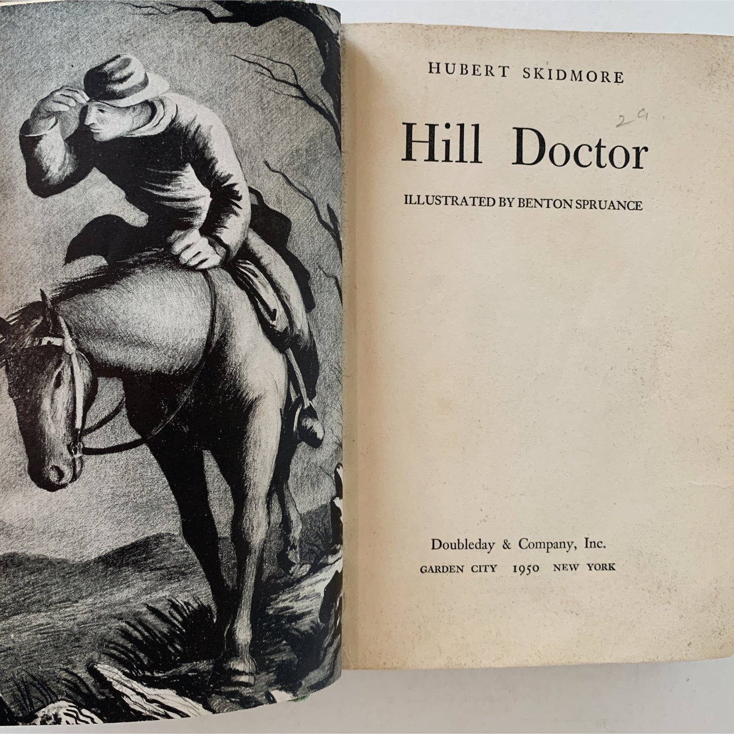 Hill Doctor, Hubert Skidmore, 1950, Rare Hardcover